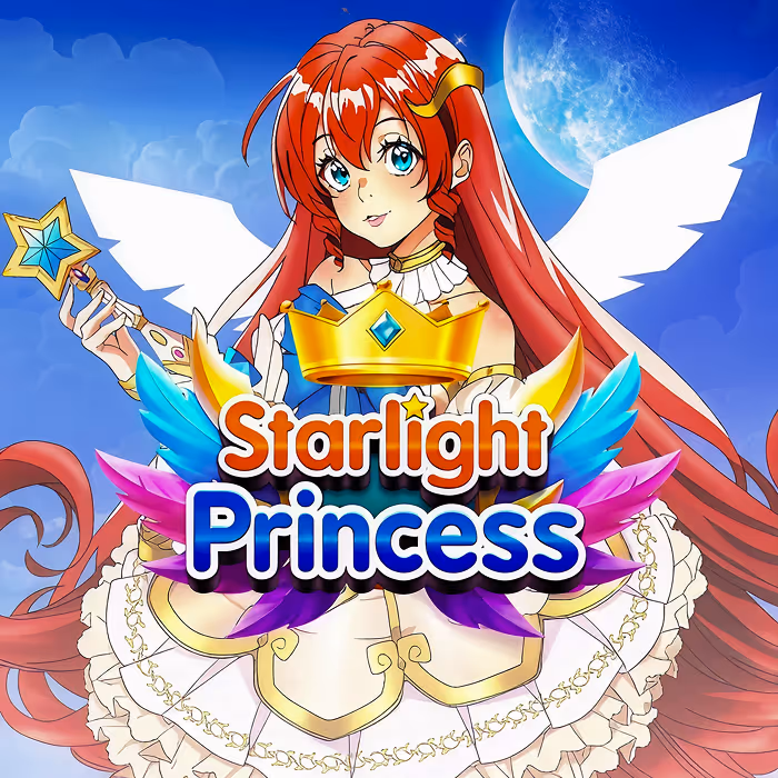 Starlight Princess anime-inspired slot featuring princess character and multiplier symbols for big wins